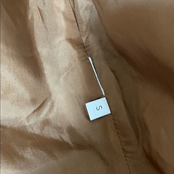 Deveaux New York Ari Camel Brown Vegan Faux Leather Jacket - Picture 13 of 14